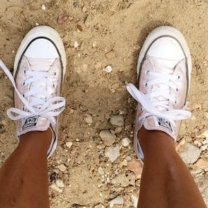 Rose gold Converse